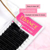 Picture of TDANCE Classic Lash Extensions Flat Lashes Eyelash Extensions 0.15mm C Curl Ellipse Eyelash Extensions 9mm Mixed Black Matte Individual Lashes Salon Use(Flat,C-0.15,9mm)