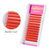 Picture of TDANCE Colored Lash Extensions Classic Lash Extensions Red Lash Extensions 0.07mm C/D Curl Premium Silk Individual Lashes Salon Use (Red,C-0.07,8-15mm)