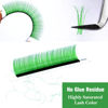 Picture of TDANCE Colored Lash Extensions Classic Lash Extensions Green Lash Extensions 0.07mm C/D Curl Premium Silk Individual Lashes Salon Use Green,D-0.07,8-15mm)