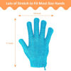 Picture of 30 Pcs Exfoliating Gloves for Shower, 15 Colors Body Exfoliator Glove with Hanging Loop, Scrub Exfoliate Glove Mitt Bath Face Spa Hand Scrubber Wash Deep Scrubbing Dead Skin for Women Men, by Aisuly