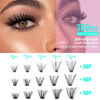 Picture of Geeneiya Natural Lash Clusters 8-16MM Wispy Lash Extension D Curl Individual Eyelashes 30D+40D+50D Cluster Eyelash Extensions 360Pcs Individual Eyelashes (0.05D, 8-16MM)