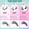 Picture of Geeneiya Natural Lash Clusters 8-16MM Wispy Lash Extension D Curl Individual Eyelashes 30D+40D+50D Cluster Eyelash Extensions 360Pcs Individual Eyelashes (0.05D, 8-16MM)