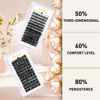 Picture of Lash Clusters B27 D Curl 16mm DIY Eyelash Extensions 72 Clusters Lashes B&Q LASH Eyelash Clusters Eyelash Extensions Volume Wispy Individual Lash Clusters at Home Lash Extensions (B27,D-16mm)