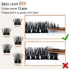 Picture of Lash Clusters B27 D Curl 16mm DIY Eyelash Extensions 72 Clusters Lashes B&Q LASH Eyelash Clusters Eyelash Extensions Volume Wispy Individual Lash Clusters at Home Lash Extensions (B27,D-16mm)