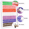 Picture of Lash Clusters Colored DIY Eyelash Extensions 280 Clusters Lashes 40D-D-14mm LASH 7 Color Mix Volume Eyelash Clusters Wispy Individual Lashes Cluster DIY at Home(7MIX,40D-D-14mm)