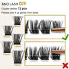 Picture of Lash Clusters D Curl 12-18MIX DIY Eyelash Extensions 72 Clusters Lashes C D Curl B&Q LASH Mega Volume Individual Lashes EyelashCluster DIY at Home (B07,D-12-18MIX)