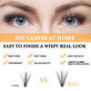 Picture of Individual Lashes 280 Cluster Lashes Clusters Eyelash Clusters 10D 20D DIY Eyelash Extension Lash Clusters Extensions C D Curl Cluster Eyelash Extensions（10D-D-,9-16 mix）