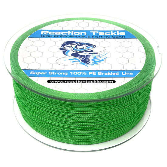 Picture of Reaction Tackle Braided Fishing Line Hi Vis Green 20LB 150yd