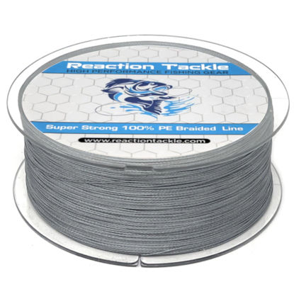 Picture of Reaction Tackle Braided Fishing Line Gray 30LB 150yd