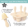 Picture of PrimaStella Silicone Petite Pops - Baby Popsicle Mold - BPA Free - Dishwasher Safe - 4 months+ (Oat Teether Pops)