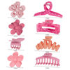 Picture of 8PCS Flower Clips for Women, Thick Hair Accessories with Multi-Styles, Neutral Colors and Variety Pack, Ideal for Girls