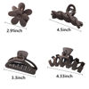 Picture of 8PCS Hair Clips for Women, Flower Claw Clips for Thick Hair, Non-Slip Hair Accessories with Multi-Styles, Neutral Colors Hair Claw Clips and Variety Pack, Ideal for Girls