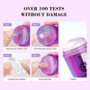 Picture of Saviland French Tip Nail Stamp: 5PCS Purple Radium Jelly Stamper Nail Art Stamper Kit, Long & Short Clear Silicone Nail Stamping with Scrapers Nail Stamp for French Manicure