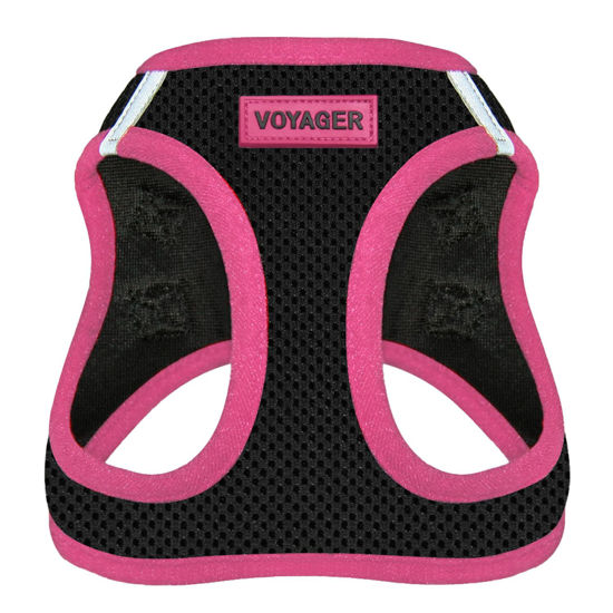 Picture of Voyager Step-in Air Dog Harness - All Weather Mesh Step in Vest Harness for Small and Medium Dogs by Best Pet Supplies - Pink Trim, S