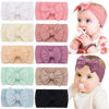 Picture of CÉLLOT 10 Colors Super Stretchy Soft Knot Baby Girl Headbands with Hair Bows Nylon Head Wrap For Newborn Baby Girls Infants Toddlers Kids