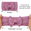 Picture of CÉLLOT 10 Colors Super Stretchy Soft Knot Baby Girl Headbands with Hair Bows Nylon Head Wrap For Newborn Baby Girls Infants Toddlers Kids