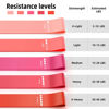 Picture of Renoj Resistance Bands, Exercise Workout Bands for Women and Men, 5 Set of Stretch Bands for Booty Legs (Pinks)