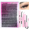 Picture of Eyelash Extension Kit 320pcs Lash Clusters D Curl 9-16mm Mix 40D Individual Lashes with Lash Bond and Seal and Remover Lash Applicator for Lash Extension Beginners