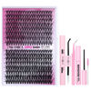 Picture of DIY Eyelash Extension Kit 320pcs Individual Lashes Cluster, 9-16mm Mix 30D 40D with Lash Bond and Seal and Remover Lash Applicator for Beginners