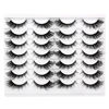 Picture of False Eyelashes Fluffy Volume Wispy Cat Eye Lashes Fake Eyelashes Faux Mink Lashes 14 Pairs Pack