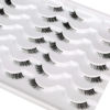 Picture of Half False Eyelashes with Clear Band Wispy Cat Eye Look Natural Short Accent Lashes Faux Mink Fake Eyelashes 14 Pairs Pack