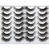 Picture of False Eyelashes Fluffy Volume Lashes Cat Eye Look Sexy Long Wispy Dramatic Fake Eyelashes 8D Faux Mink Lashes 14 Pairs Pack