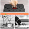 Picture of Pet Feeding Mat-Absorbent Pet Placemat for Food and Water Bowl, with Waterproof Rubber Backing, Quick Dry Water Dispenser Mat for Dog and Cat (12"x20", Dark Gray)