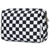 Picture of Large Makeup Bag Zipper Pouch Travel Cosmetic Organizer for Women (Large, Black Checkerboard)