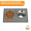 Picture of Neater Pet Brands Neater Mat - Waterproof Silicone Pet Bowls Mat - Protect Floors from Food & Water (Gunmetal, 16" x 10" Silicone)