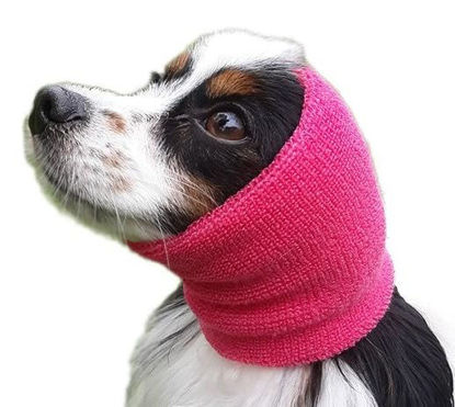 Picture of Happy Hoodie The Original Dog & Cat Calming Band, Anxiety Relief/Noise Protection-Grooming-Thunder-Fireworks (XS, Pink)