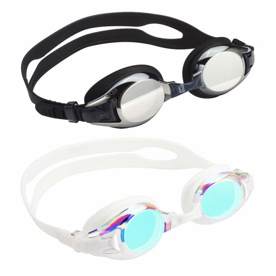 Picture of Aegend Kids Goggles, Swimming Goggles for Kids Age 4-16 Boys and Girls Youth