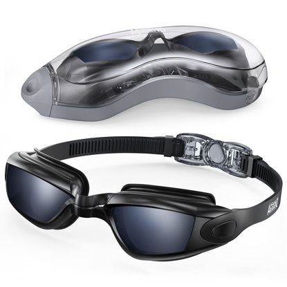 Picture of Aegend Swim Goggles, Swimming Goggles No Leaking Full Protection Adult Men Women Youth