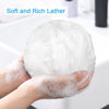 Picture of AmazerBath Loofah Sponge 60g/Piece, Exfoliating Bath Sponge Body Scrubber - Loofa Set of 4 - Snow White