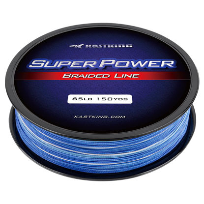 Picture of KastKing Superpower Braided Fishing Line, Blue Camo, 6LB, 150 Yds