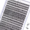 Picture of Lash Clusters 320pcs Individual Lashes 40D DIY Lash Extensions D Curl Lash Clusters False Eyelashes Natural Look 10-16mm Mix Cluster Eyelash Extensions EASY TO USE (40D-0.07D)