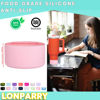 Picture of LONPARRY Boot Sleeves for Stanley Tumblers - 4-Pack Silicone Bottom Protectors for 30oz Cups in Pink and Fog