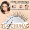 Picture of TOOCHUNAG Natural Lash Clusters Kit Wispy Eyelash Extension Kit with 8ml Clear Lash Glue 9-12mm Cluster Eyelashes Extensions DIY Individual Lashes Extension Kit (120pcs,C Curl)