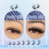 Picture of Fluffy Lash Clusters 30D+40D Wispy Eyelash Clusters D Curl Individual Lashes 9-15mm Cluster Eyelash Extensions 280pcs False Mink Eyelashes DIY Flat Lash Extension by TOOCHUNAG