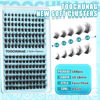 Picture of TOOCHUNAG Fluffy Lash Clusters 2 Styles Eyelashes Wispy Individual Lashes Clusters D Curl Thick Cluster Eyelash Extensions DIY Lash Extension at Home(168pcs,10-18mm)