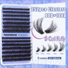 Picture of Fluffy Lash Clusters 80D+100D Thick Cluster Eyelash Extensions 10-18mm DIY Flat Lash Extension D Curl Wispy Individual Lashes 252pcs False Mink Eyelashes Clusters by TOOCHUNAG