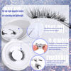 Picture of ALICROWN Magnetic Eyelashes Cat Eye Wispy Lashes Magnetic False Eyelashes with Applicator No Glue Needed Natural Strip Lashes Durable 1 Pair Magnetic Lashes