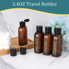 Picture of Cosywell Travel Bottles for Toiletries 4pcs 3.4oz Travel Shampoo and Conditioner Bottles TSA Approved Travel Size Containers Leak Proof Small Plastic Squeeze Bottles with Flip Cap