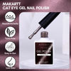 Picture of Makartt Cat Eye Gel Nail Polish - 10ML Reflective Glitter Gel Polish with Cat Eye Magnet for Nails Temperature Changing Magnetic Nail Polish Gel UV LED DIY Nail Art Salon Home Gift(Cocoa Blaze)