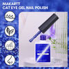 Picture of Makartt Cat Eye Gel Nail Polish - 10ML Reflective Glitter Gel Polish with Cat Eye Magnet for Nails Temperature Changing Magnetic Nail Polish Gel UV LED DIY Nail Art Salon Home Gift(Dancing Lights)