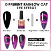 Picture of Makartt Gel Nail Polish, Black Hole Cat Eye Gel Polish 10ml Sparkly Cat Eye Glitter Spring Gel Polish with Magnet Stick Soak Off UV/LED Manicure Nail Art Designs-Cherry Veil