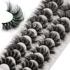 Picture of Mink Lashes D Curl Lashes Strips Fluffy False Eyelashes Full Volume Messy Fake Lashes 10 Pairs 5 Styles Mink Lash Pack