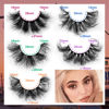 Picture of Mink Lashes D Curl Lashes Strips Fluffy False Eyelashes Full Volume Messy Fake Lashes 10 Pairs 5 Styles Mink Lash Pack