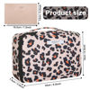 Picture of Queboom Travel Makeup Bag Cosmetic Bag Makeup Bag Toiletry bag for women and men (Brown Leopard)