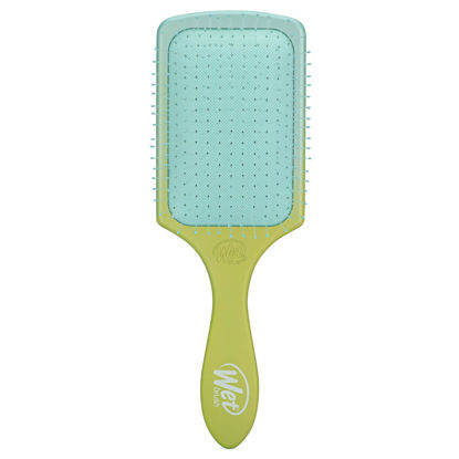 Picture of Wet Brush Paddle Detangler Hair Brush, Green/Blue (Feel Good Ombre) - Ultra-Soft IntelliFlex Bristles with AquaVent Design - Great For Hair Treatments - Pain-Free Brush For Wet Dry Damaged Hair