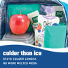 Picture of Fit & Fresh Cool Coolers 2 Pack Soft Ice for Lunch Bags, Flexible Stretch Nylon, Durable, Reusable Lunch Box Ice Packs, Ice Packs for Lunch Boxes, Reusable Freezer Packs, Easy to Clean, Teal